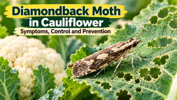 Diamondback Moth in Cauliflower: Symptoms, Control and Prevention