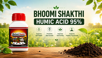 Bhoomi Shakthi Humic Acid 95% supporting healthy root growth and soil health