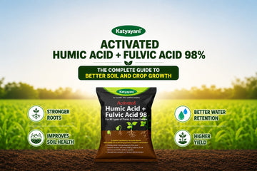 Katyayani Humic Fulvic Acid 98% fertilizer for crop nutrition