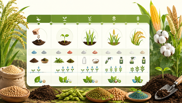 Illustration of a Kharif crop nutrition calendar