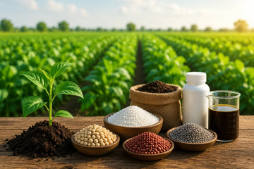 Crop Nutrition products including bio fertilizers, NPK fertilizers, micronutrients, liquid fertilizers, and plant nutrition solutions
