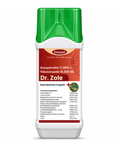 Katyayani Dr. Zole Azoxystrobin 11% + Tebuconazole 18.3% SC Fungicide