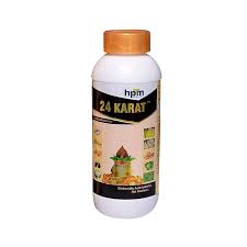 24-Karat Growth Regulators by HPM with Gibberellic Acid 0.001% L and seaweed extracts for improved plant growth, flowering, and crop yield.