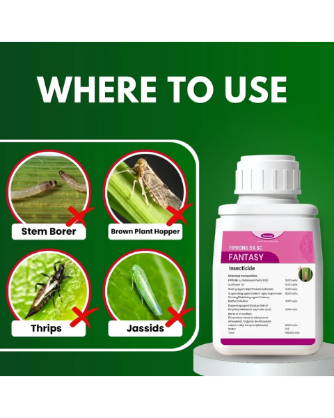 Katyayani Fantasy Fipronil 5% SC Broad-Spectrum Systemic Insecticide For Sucking & Chewing Pest