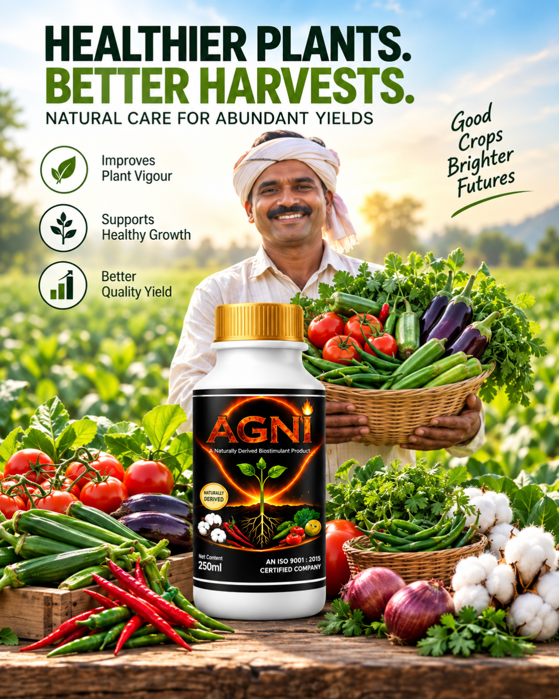 Agni Bio Insecticide Advanced Bio Solution for Whiteflies, Aphids & Sucking Pests