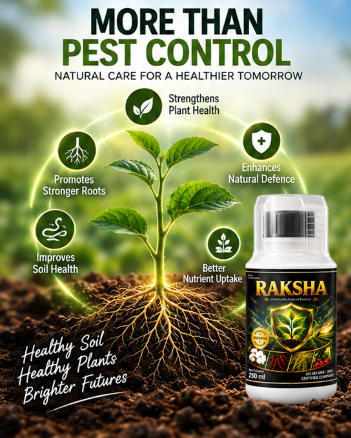 Raksha Bio Insecticide – Broad Spectrum Insect Control for Vegetables and Field Crops