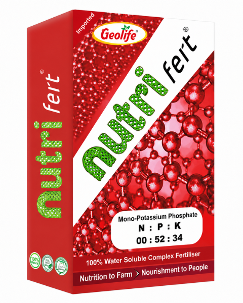 Geolife Nutri Fert NPK 00:52:34 Water Soluble Mono Potassium Phosphate (MKP) Fertilizer
