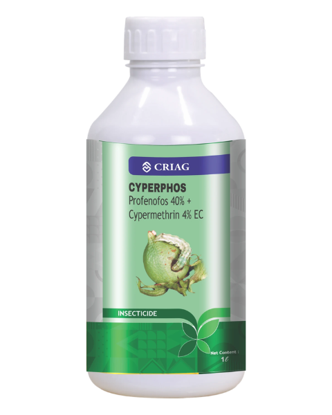 Cyperphos Insecticide (Profenofos 40% + Cypermethrin 4% EC) Bollworm Control for Cotton