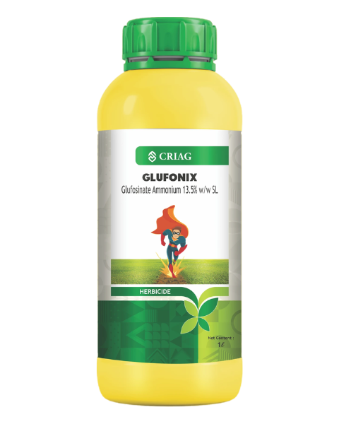 Glufonix Herbicide (Glufosinate Ammonium 13.5% SL) Non-Selective Post-Emergence for Cotton & Tea