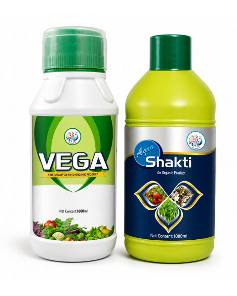 Vega Bio Insecticide + Agro Shakthi Bio Stimulant Advanced Cotton Pest Protection Combo