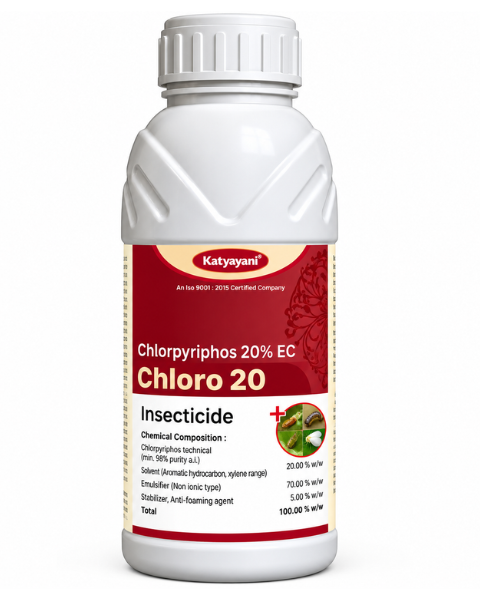 Katyayani Chloro 20  Chloropyriphos 20% EC Chemical Insecticide