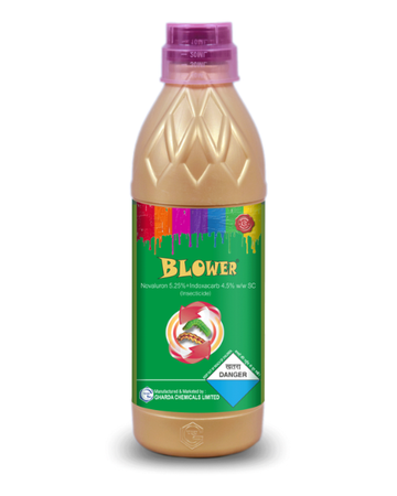 Blower Insecticide Novaluron 5.25% + Indoxacarb 4.5% SC for Caterpillar Control