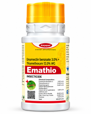 Katyayani Emathio Emamectin Benzoate 3% + Thiamethoxam 12% WG. Insecticide