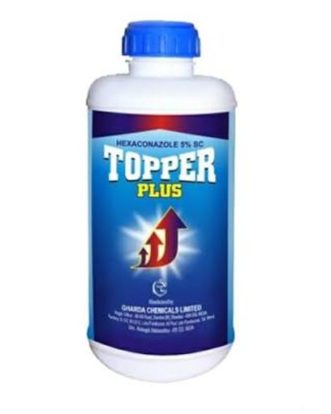 Topper Plus Fungicide Hexaconazole 5% SC for Broad Spectrum Disease Control
