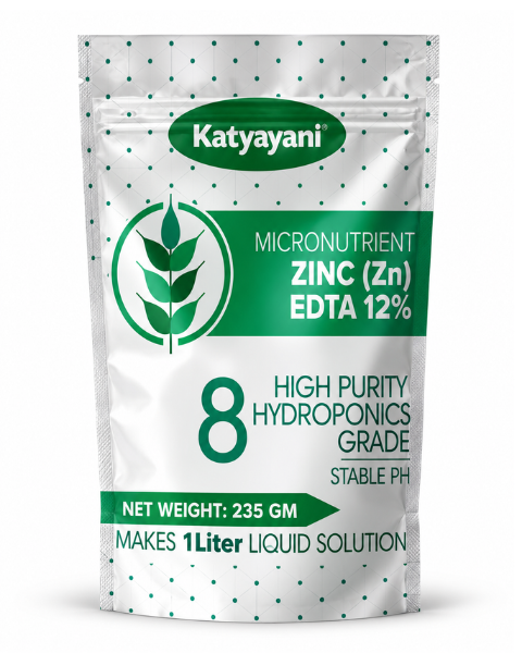 Katyayani Zinc EDTA 12% Chelated Zinc for Hydroponic Solutions