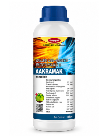 Katyayani Aakramak (Novaluron 5.25% + Emamectin benzonate 0.9 % W/W SC)  Insecticide