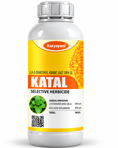 Katyayani Katal 2,4-D Dimethyl Amine Salt 58% SL Herbicide