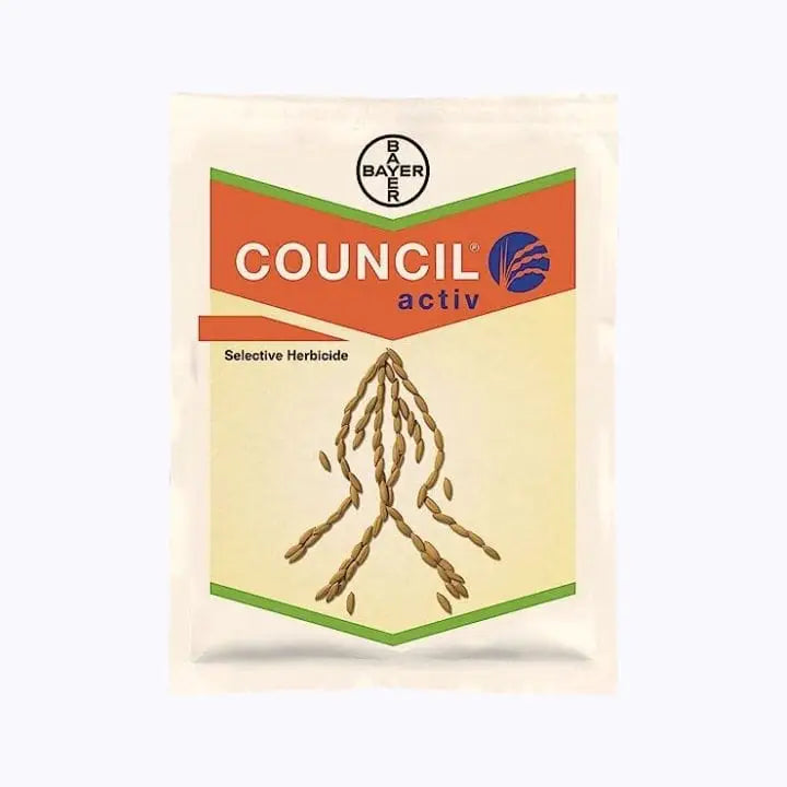 Council Active Herbicide by Bayer for post-emergence weed control in transplanted and direct seeded rice crops.